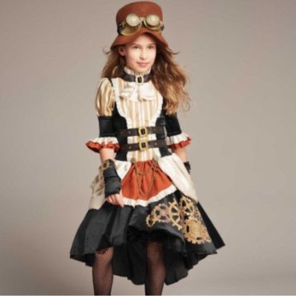 Chasing Fireflies Steampunk Costume Dress with Hat